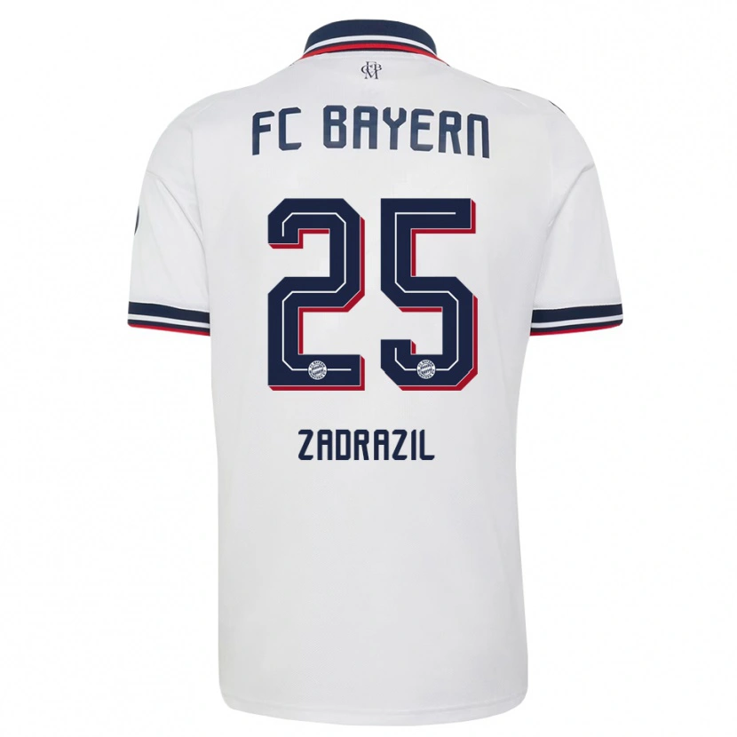 Danxen Kvinnor Sarah Zadrazil #25 Vit Grå Röd Bortatröja Matchtröjor 2026/27 Tröjor T-Tröja