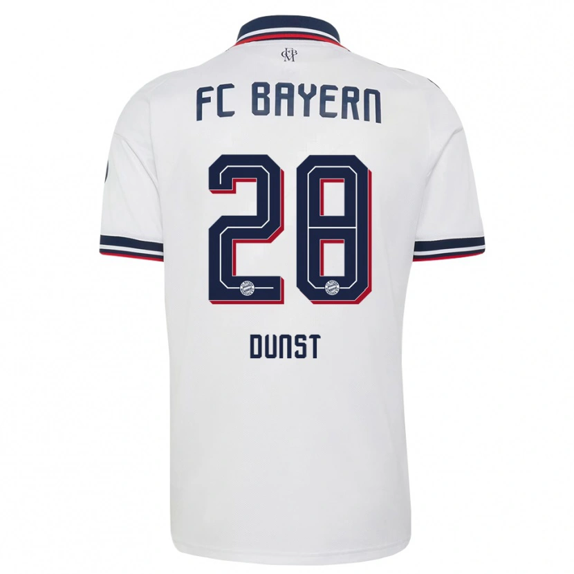 Danxen Kvinnor Barbara Dunst #28 Vit Grå Röd Bortatröja Matchtröjor 2026/27 Tröjor T-Tröja