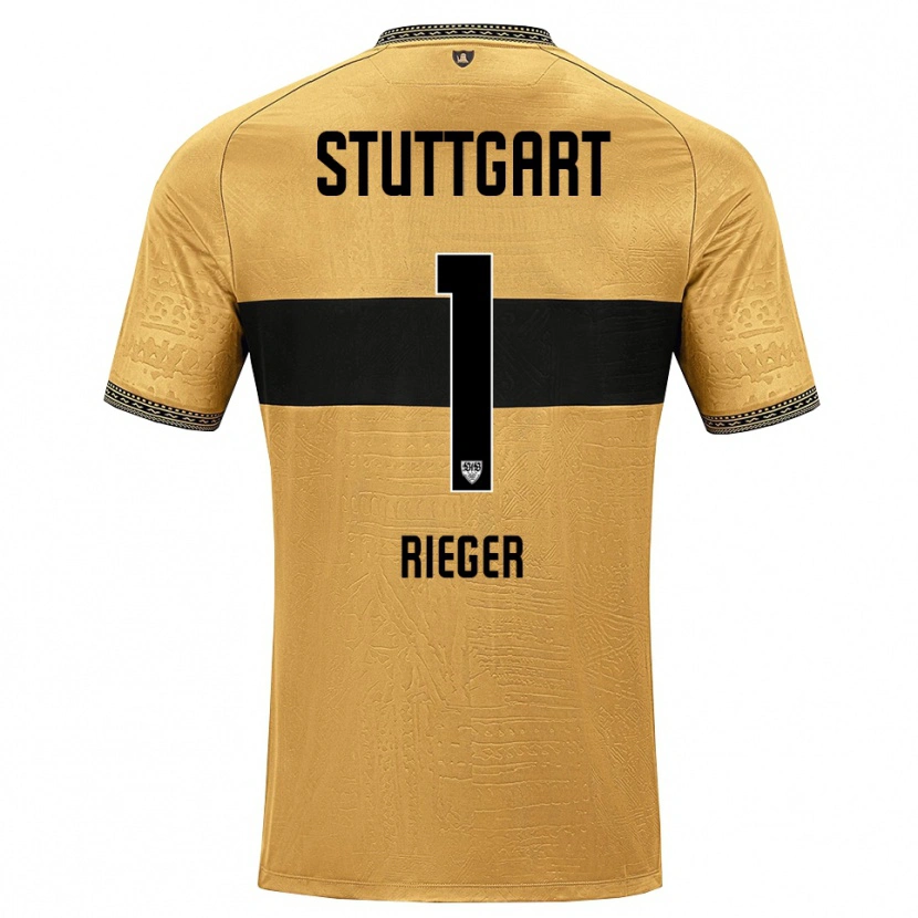 Danxen Kvinnor Nico Rieger #1 Brun Svart Vit Bortatröja Matchtröjor 2026/27 Tröjor T-Tröja