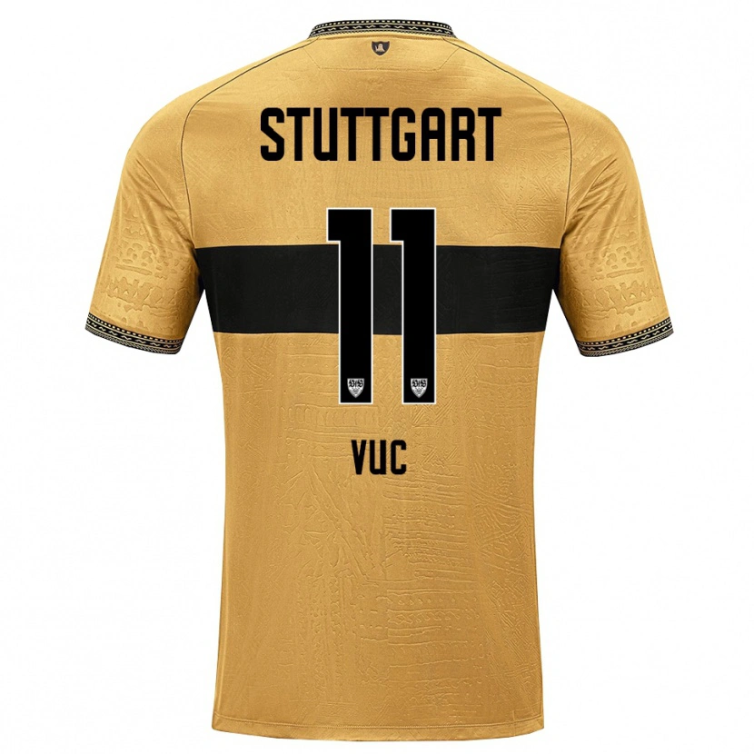 Danxen Kvinnor Patrick Vuc #11 Brun Svart Vit Bortatröja Matchtröjor 2026/27 Tröjor T-Tröja