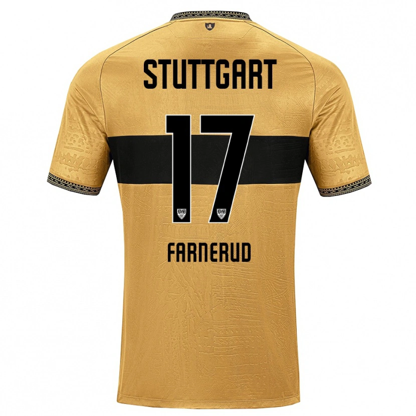 Danxen Kvinnor Colin Farnerud #17 Brun Svart Vit Bortatröja Matchtröjor 2026/27 Tröjor T-Tröja