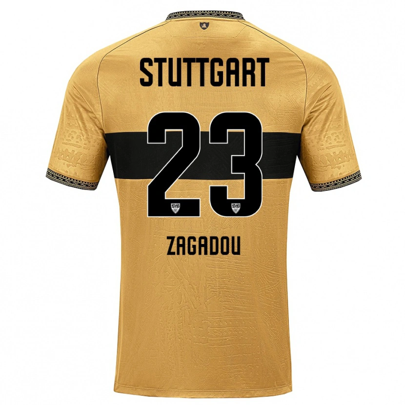 Danxen Kvinnor Dan-Axel Zagadou #23 Brun Svart Vit Bortatröja Matchtröjor 2026/27 Tröjor T-Tröja