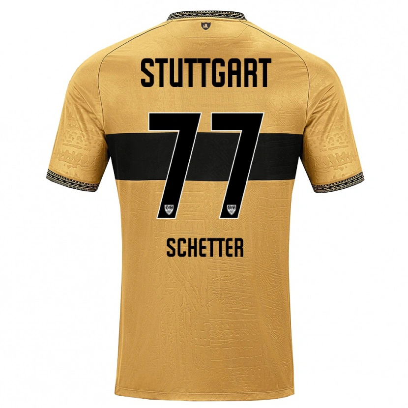 Danxen Kvinnor Leonie Schetter #77 Brun Svart Vit Bortatröja Matchtröjor 2026/27 Tröjor T-Tröja