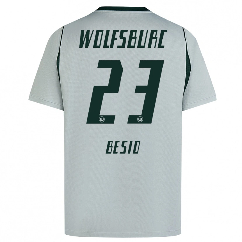 Danxen Kvinnor Alessio Besio #23 Grå Grön Bortatröja Matchtröjor 2026/27 Tröjor T-Tröja