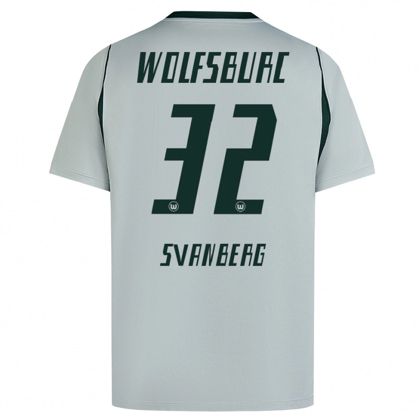 Danxen Kvinnor Mattias Svanberg #32 Grå Grön Bortatröja Matchtröjor 2026/27 Tröjor T-Tröja