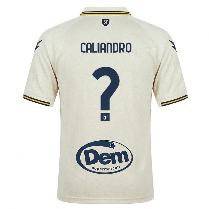 Danxen Kvinnor Stanislao Caliandro #0 Oldlace Gul Svart Bortatröja Matchtröjor 2026/27 Tröjor T-Tröja