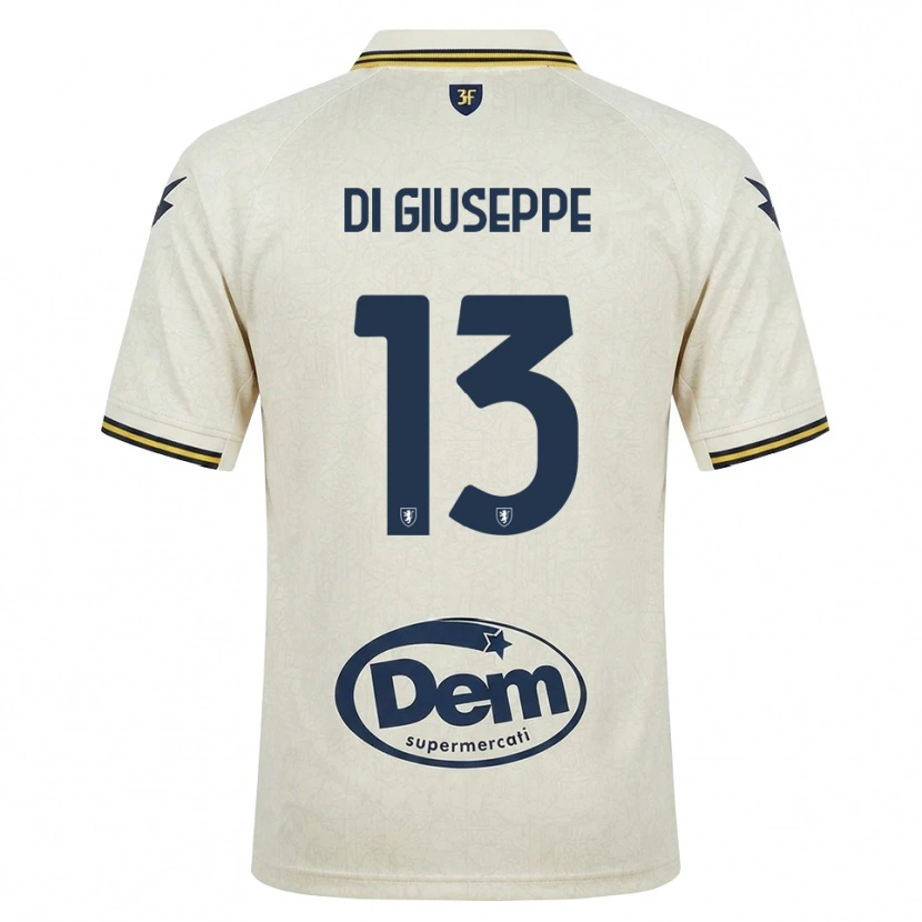 Danxen Kvinnor Cristian Di Giuseppe #13 Oldlace Gul Svart Bortatröja Matchtröjor 2026/27 Tröjor T-Tröja