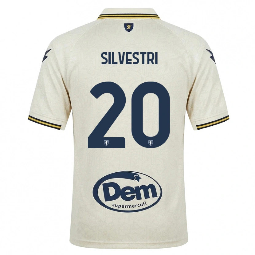 Danxen Kvinnor Manuel Silvestri #20 Oldlace Gul Svart Bortatröja Matchtröjor 2026/27 Tröjor T-Tröja