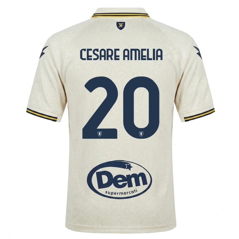 Danxen Kvinnor Giulio Cesare Amelia #20 Oldlace Gul Svart Bortatröja Matchtröjor 2026/27 Tröjor T-Tröja