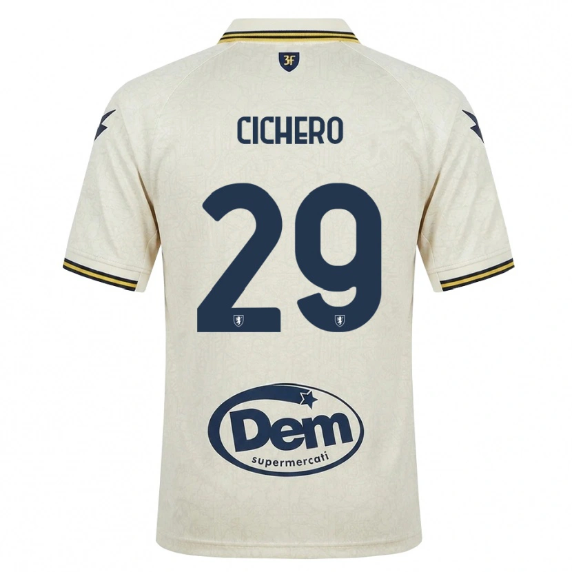 Danxen Kvinnor Alejandro Cichero #29 Oldlace Gul Svart Bortatröja Matchtröjor 2026/27 Tröjor T-Tröja