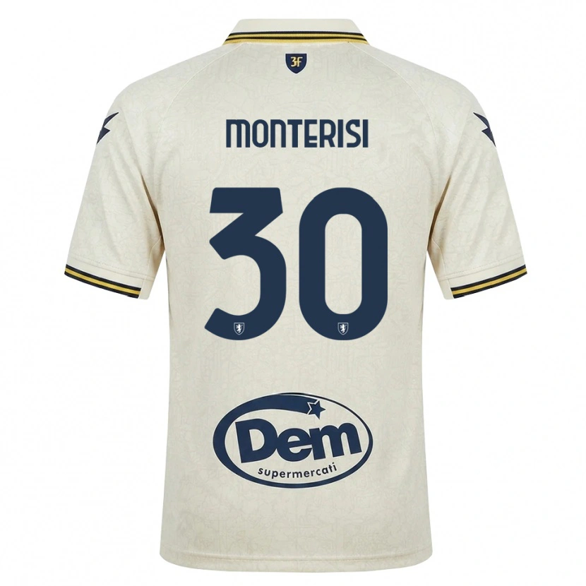 Danxen Kvinnor Ilario Monterisi #30 Oldlace Gul Svart Bortatröja Matchtröjor 2026/27 Tröjor T-Tröja