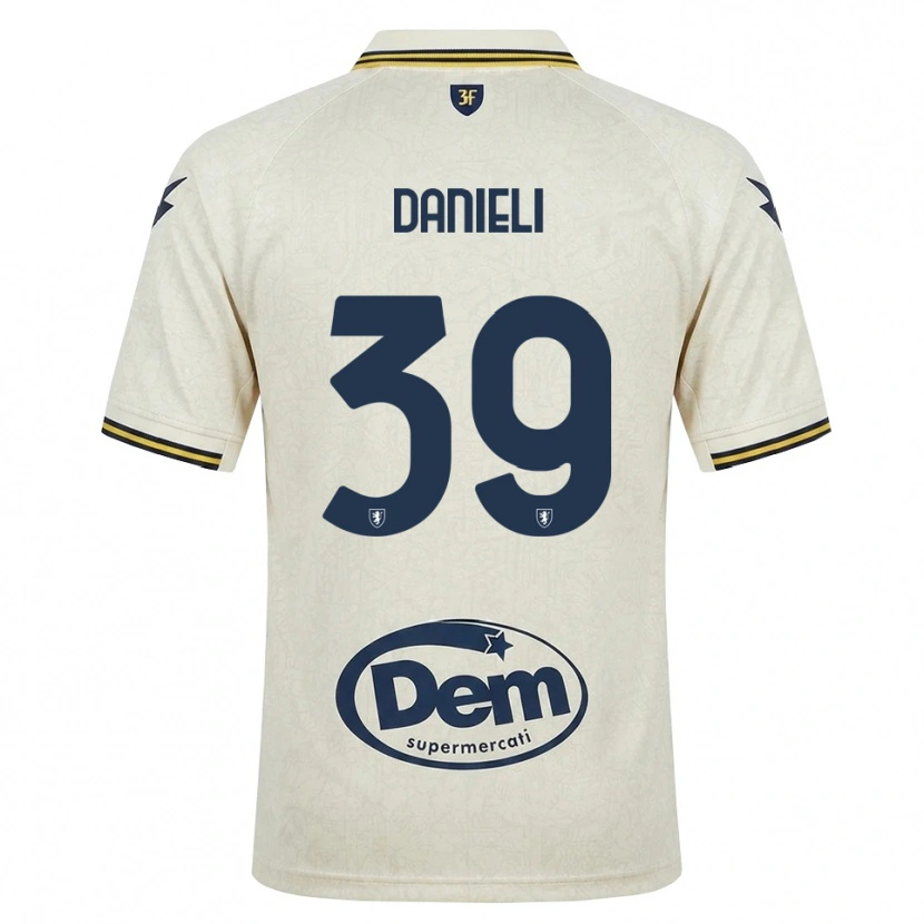 Danxen Kvinnor Alessio Danieli #39 Oldlace Gul Svart Bortatröja Matchtröjor 2026/27 Tröjor T-Tröja
