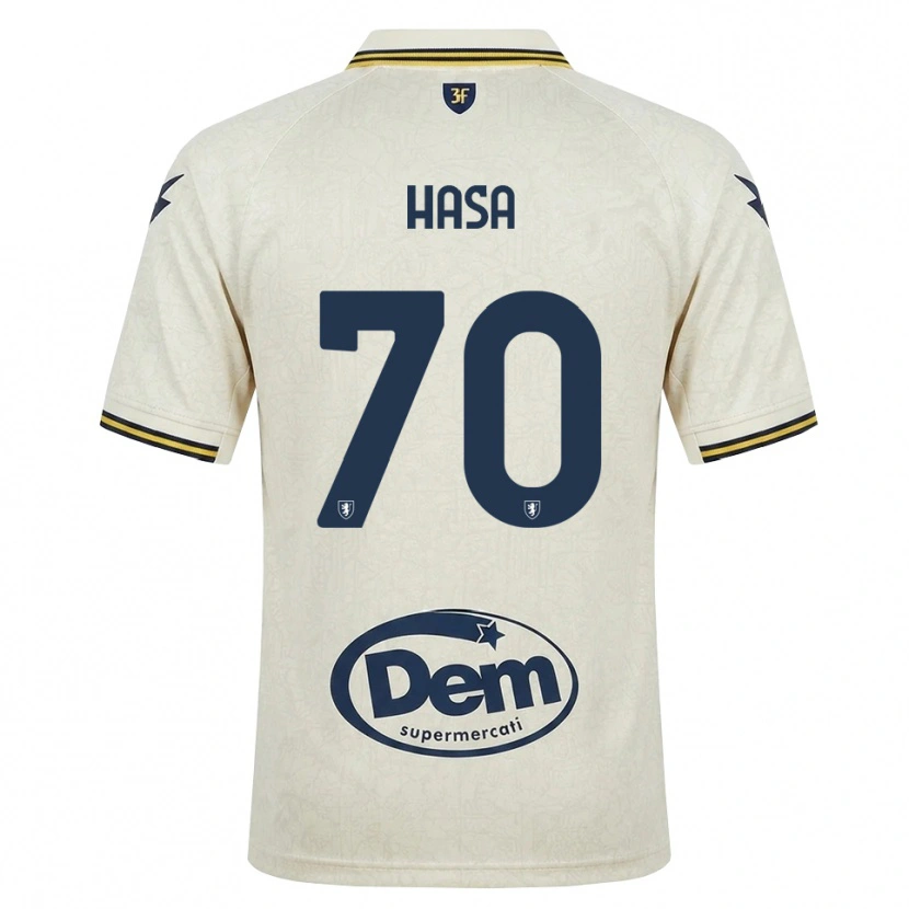 Danxen Kvinnor Luis Hasa #70 Oldlace Gul Svart Bortatröja Matchtröjor 2026/27 Tröjor T-Tröja