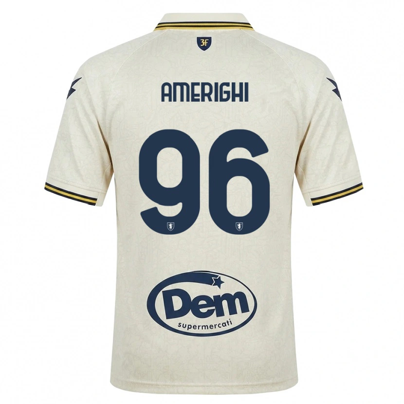 Danxen Kvinnor Igor Amerighi #96 Oldlace Gul Svart Bortatröja Matchtröjor 2026/27 Tröjor T-Tröja