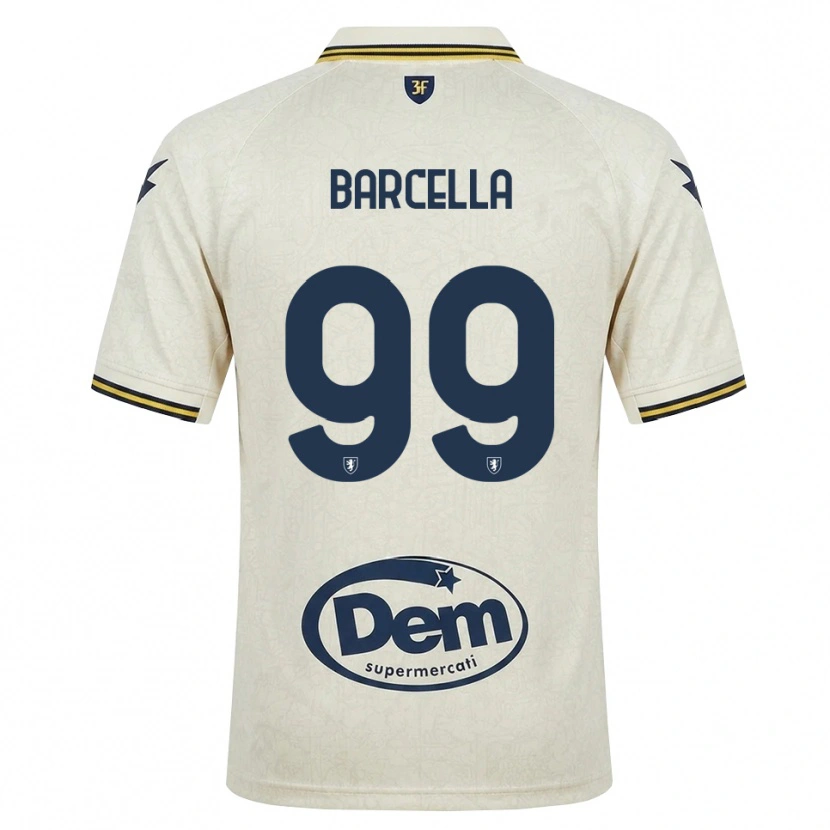 Danxen Kvinnor Kevin Barcella #99 Oldlace Gul Svart Bortatröja Matchtröjor 2026/27 Tröjor T-Tröja