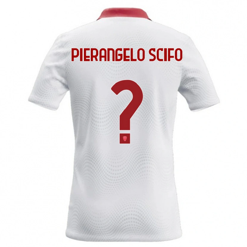 Danxen Kvinnor Dennis Pierange Scifo #0 Vit Röd Bortatröja Matchtröjor 2026/27 Tröjor T-Tröja