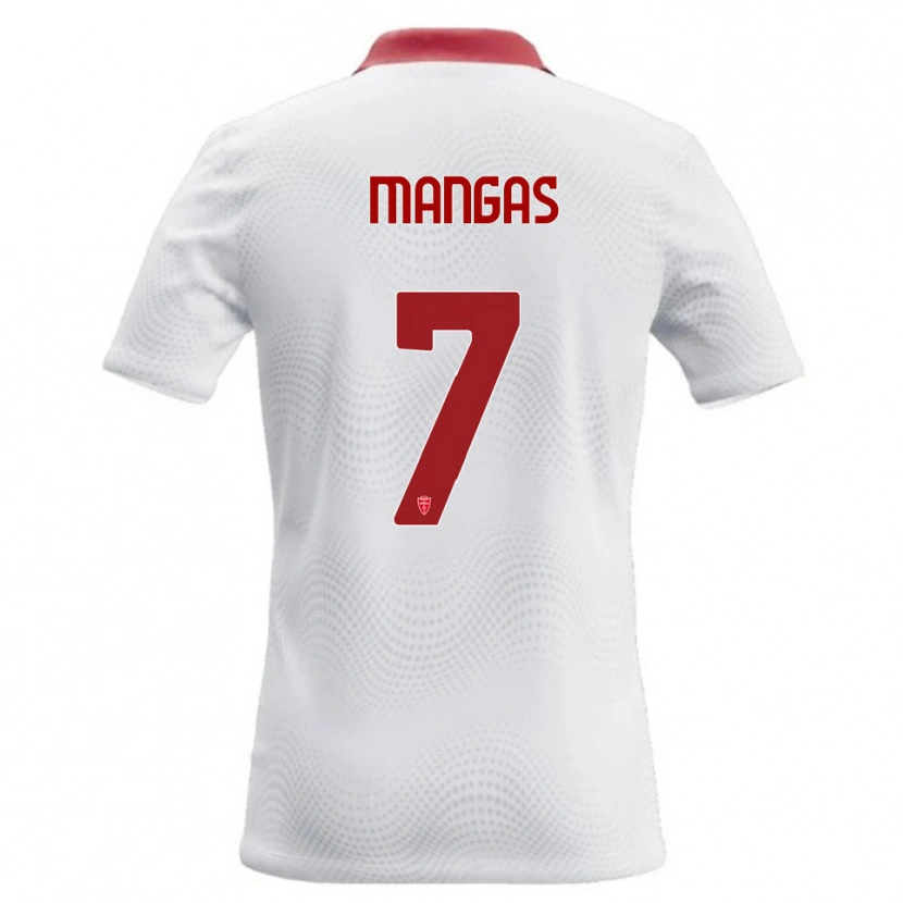 Danxen Kvinnor Ricardo Mangas #7 Vit Röd Bortatröja Matchtröjor 2026/27 Tröjor T-Tröja