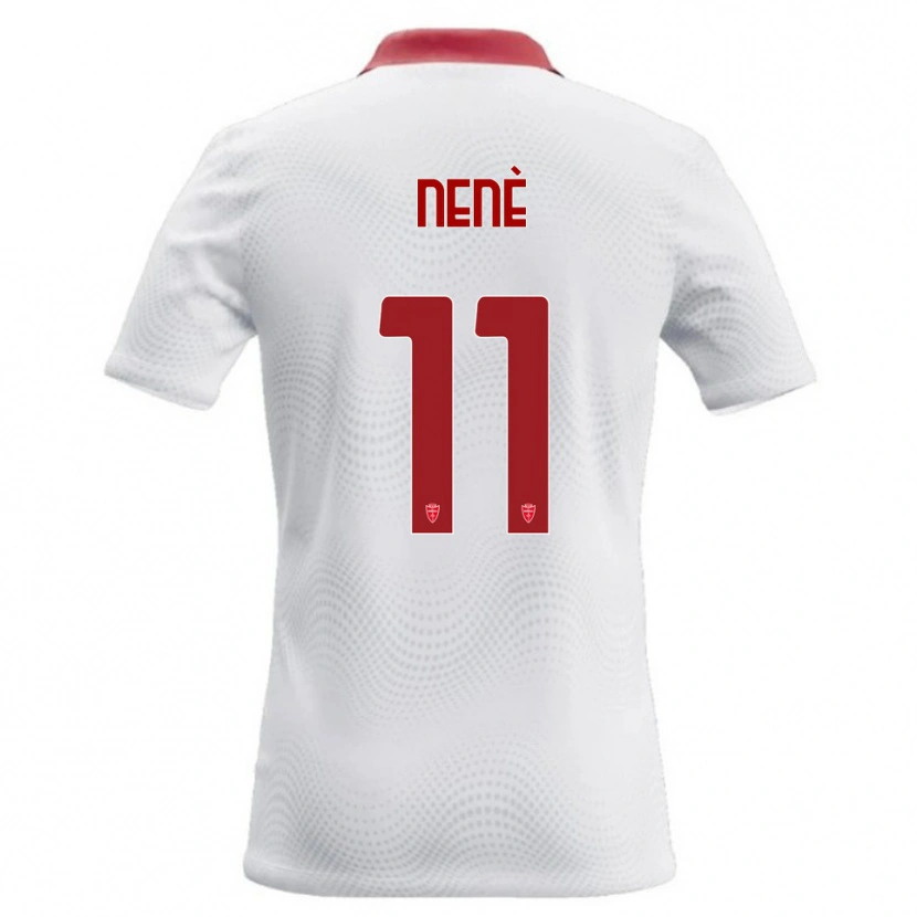 Danxen Kvinnor Stephen Nenè #11 Vit Röd Bortatröja Matchtröjor 2026/27 Tröjor T-Tröja