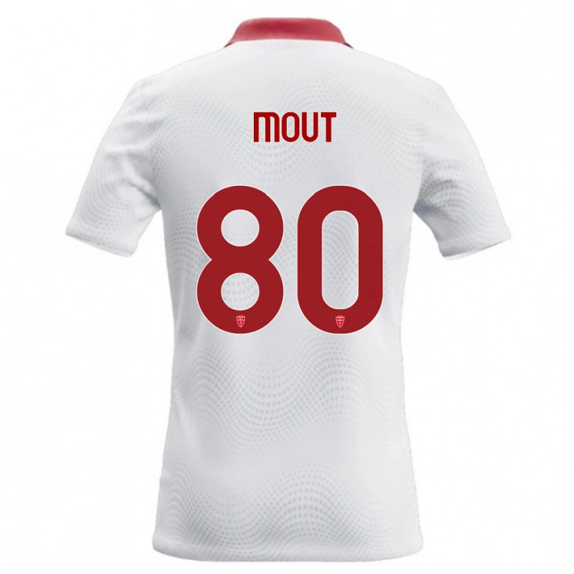 Danxen Kvinnor Mathis Mout #80 Vit Röd Bortatröja Matchtröjor 2026/27 Tröjor T-Tröja