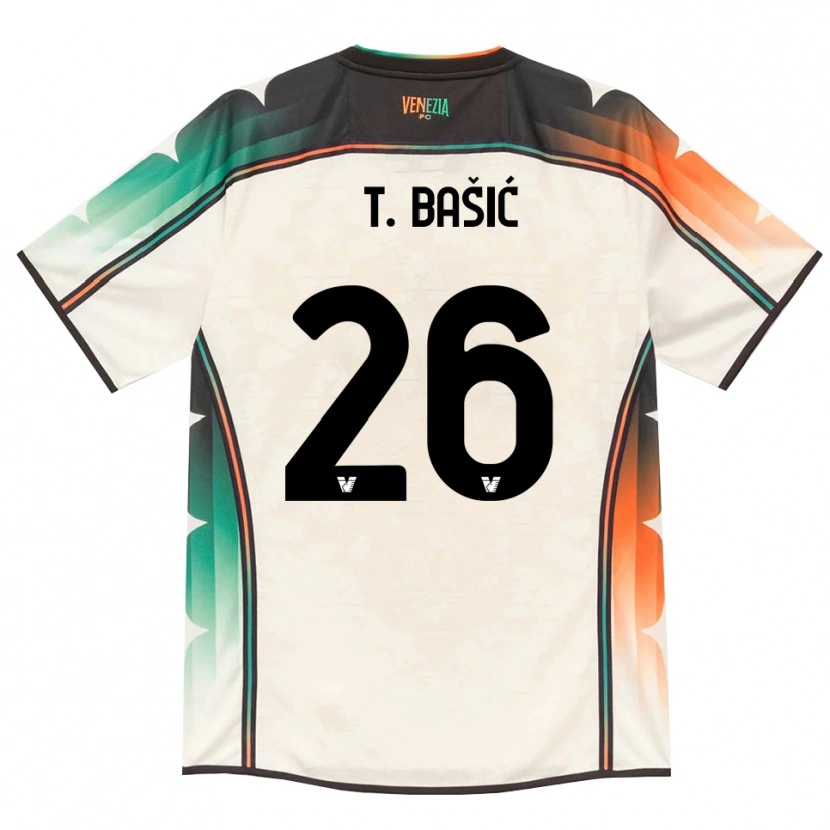 Danxen Kvinnor Toma Bašić #26 Oldlace Orange Grön Bortatröja Matchtröjor 2026/27 Tröjor T-Tröja