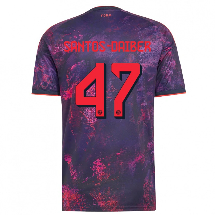 Danxen Kvinnor David Santos Daiber #47 Lila Röd Tredjesatsen Matchtröjor 2026/27 Tröjor T-Tröja