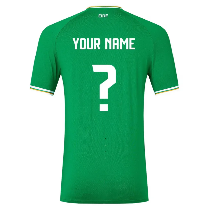 Danxen Barn Irland Ditt Namn #0 Grön Hemmatröja Matchtröjor 24-26 Tröjor T-Tröja