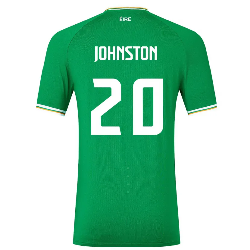 Danxen Barn Irland Mikey Johnston #20 Grön Hemmatröja Matchtröjor 24-26 Tröjor T-Tröja