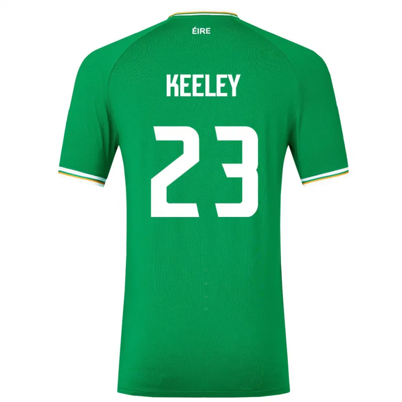 Danxen Barn Irland Josh Keeley #23 Grön Hemmatröja Matchtröjor 24-26 Tröjor T-Tröja
