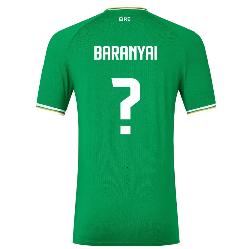 Danxen Barn Irland Patrick Baranyai #0 Grön Hemmatröja Matchtröjor 24-26 Tröjor T-Tröja