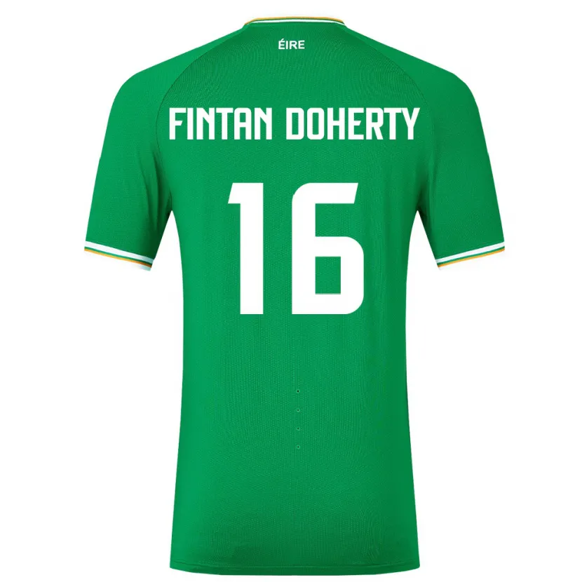 Danxen Barn Irland Fintan Doherty #16 Grön Hemmatröja Matchtröjor 24-26 Tröjor T-Tröja