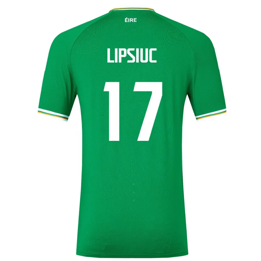 Danxen Barn Irland Darius Lipsiuc #17 Grön Hemmatröja Matchtröjor 24-26 Tröjor T-Tröja