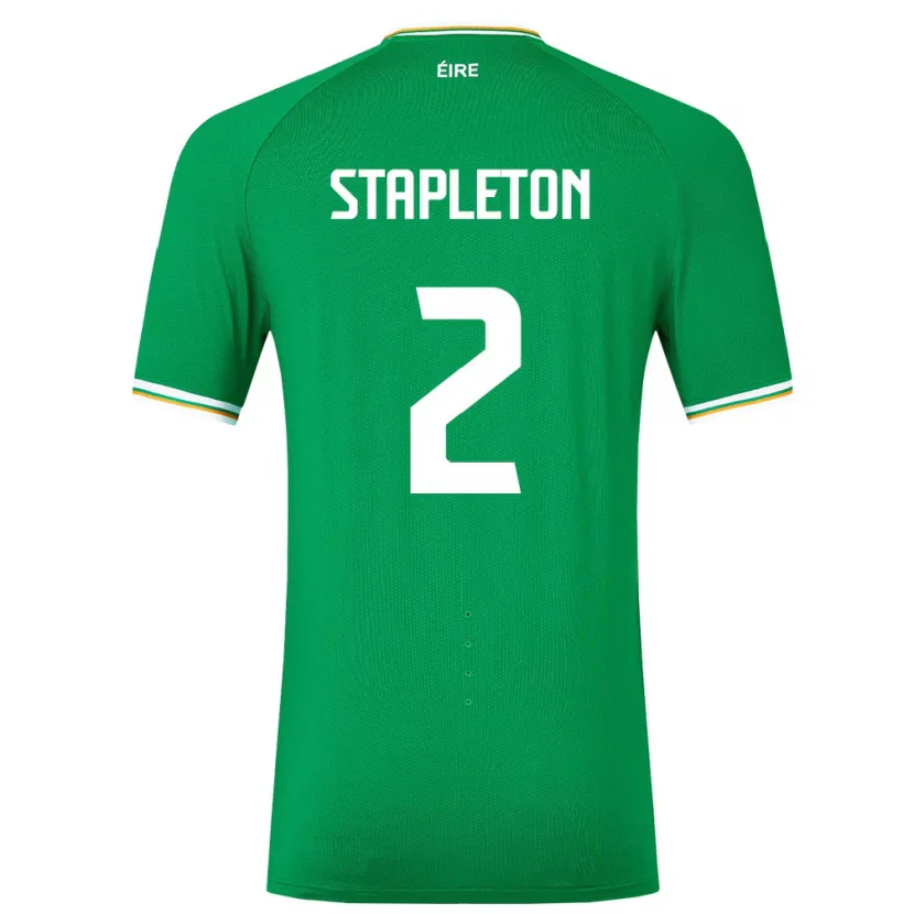 Danxen Barn Irland Jessie Stapleton #2 Grön Hemmatröja Matchtröjor 24-26 Tröjor T-Tröja