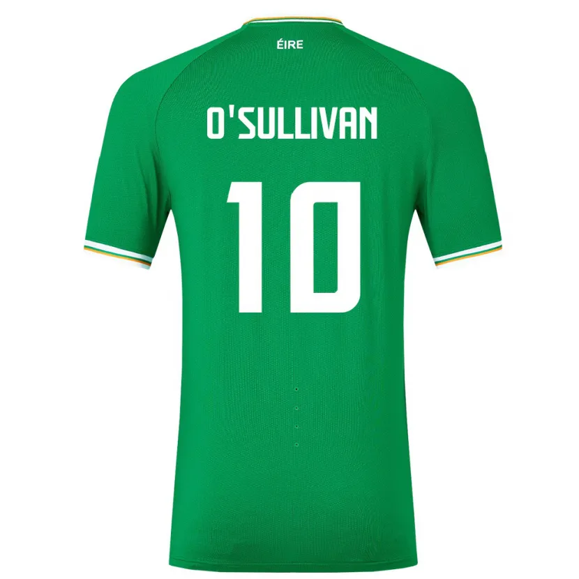 Danxen Barn Irland Denise O'sullivan #10 Grön Hemmatröja Matchtröjor 24-26 Tröjor T-Tröja