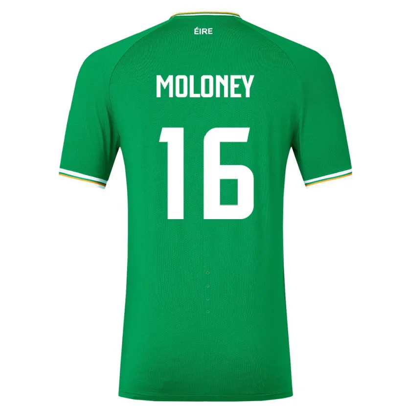 Danxen Barn Irland Grace Moloney #16 Grön Hemmatröja Matchtröjor 24-26 Tröjor T-Tröja