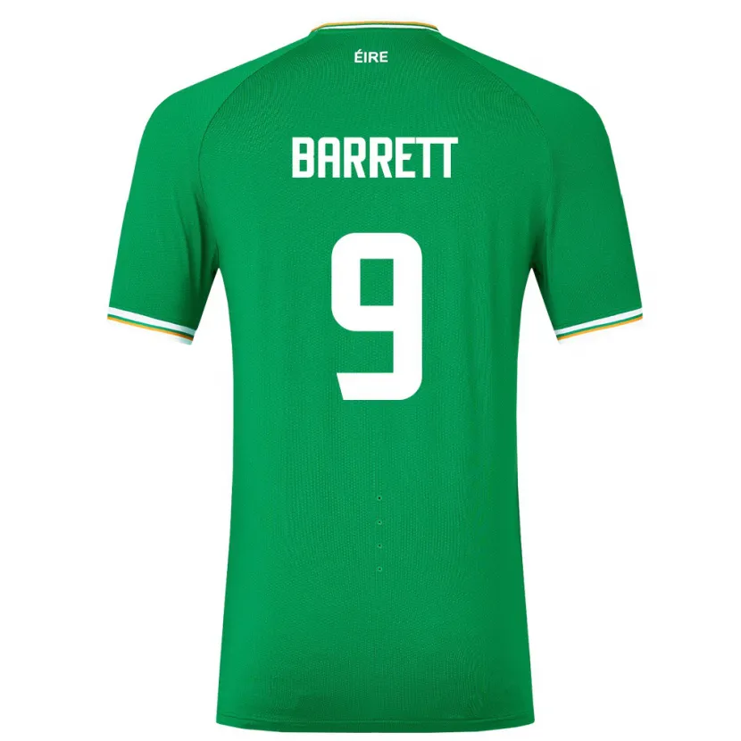 Danxen Barn Irland Amber Barrett #9 Grön Hemmatröja Matchtröjor 24-26 Tröjor T-Tröja