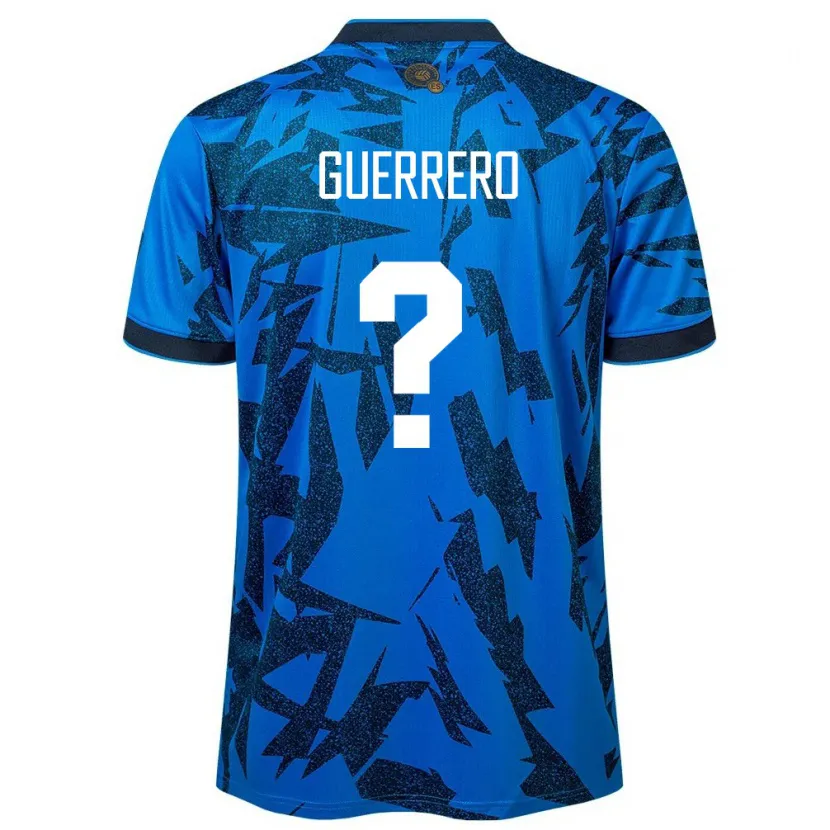 Danxen Barn El Salvador Alexander Guerrero #0 Blå Hemmatröja Matchtröjor 24-26 Tröjor T-Tröja