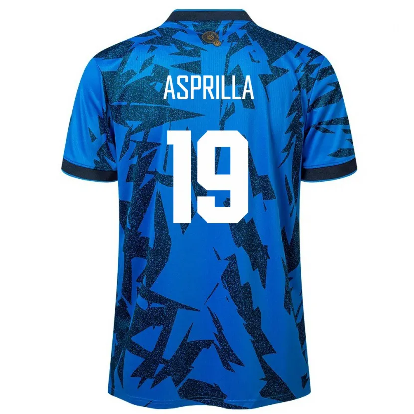 Danxen Barn El Salvador Jair Asprilla #19 Blå Hemmatröja Matchtröjor 24-26 Tröjor T-Tröja
