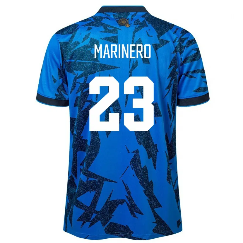 Danxen Barn El Salvador Amber Marinero #23 Blå Hemmatröja Matchtröjor 24-26 Tröjor T-Tröja