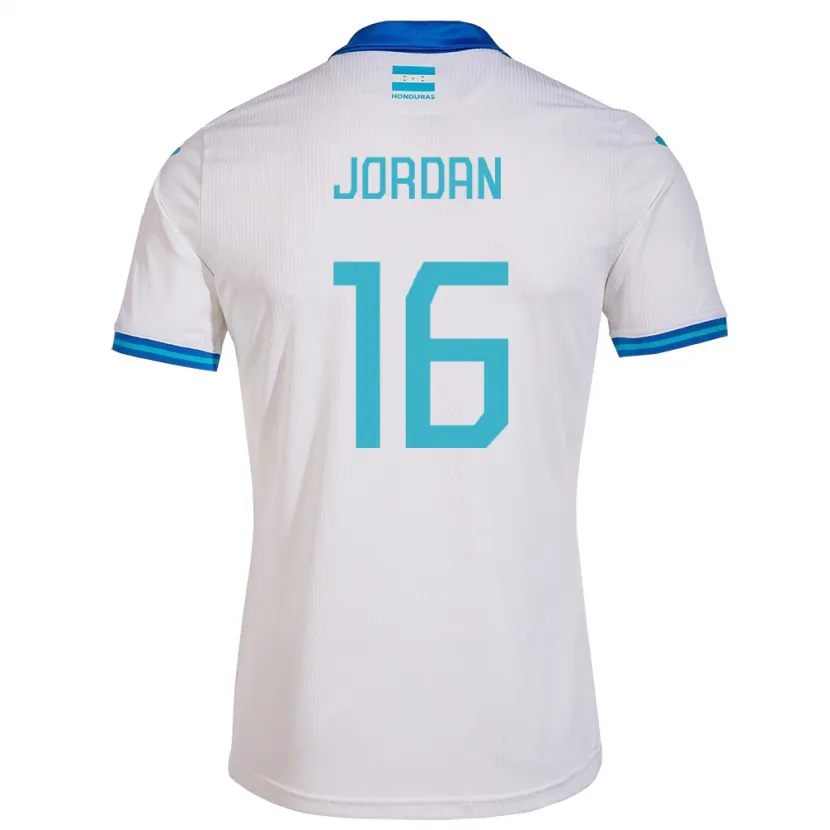 Danxen Barn Honduras Jordan García #16 Vit Hemmatröja Matchtröjor 24-26 Tröjor T-Tröja