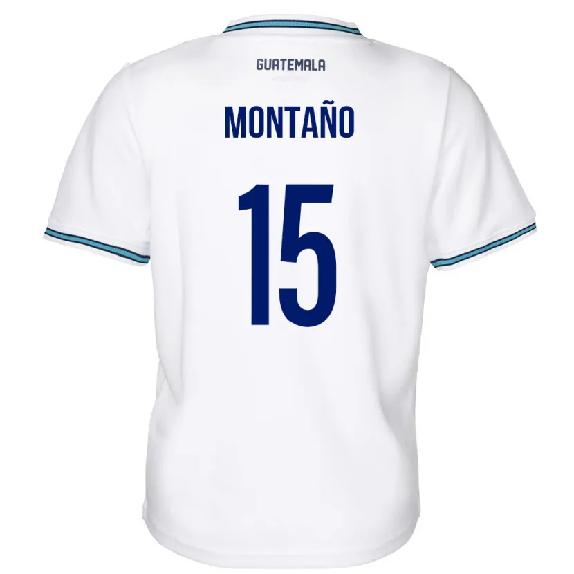 Danxen Barn Gwatemala Figo Montaño #15 Vit Hemmatröja Matchtröjor 24-26 Tröjor T-Tröja