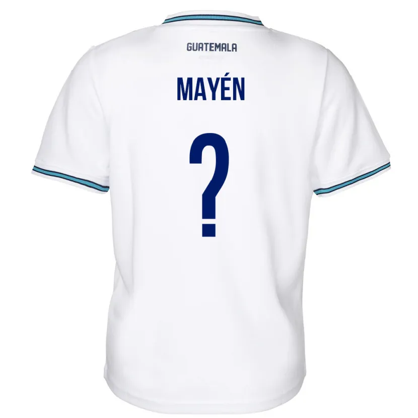 Danxen Barn Gwatemala Kellin Mayén #0 Vit Hemmatröja Matchtröjor 24-26 Tröjor T-Tröja