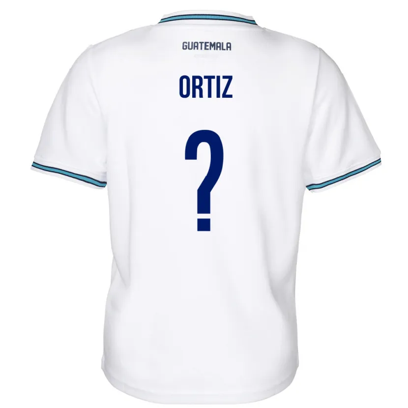 Danxen Barn Gwatemala Jenifer Ortiz #0 Vit Hemmatröja Matchtröjor 24-26 Tröjor T-Tröja
