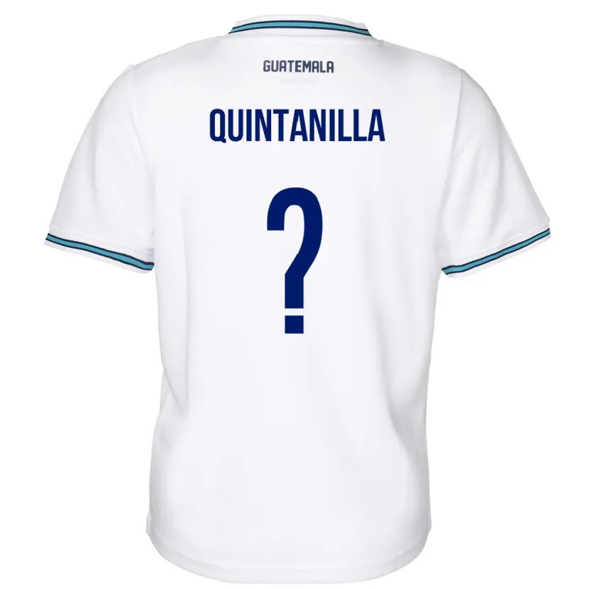 Danxen Barn Gwatemala Anayelli Quintanilla #0 Vit Hemmatröja Matchtröjor 24-26 Tröjor T-Tröja