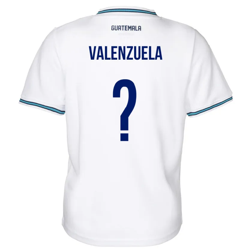 Danxen Barn Gwatemala Briana Valenzuela #0 Vit Hemmatröja Matchtröjor 24-26 Tröjor T-Tröja