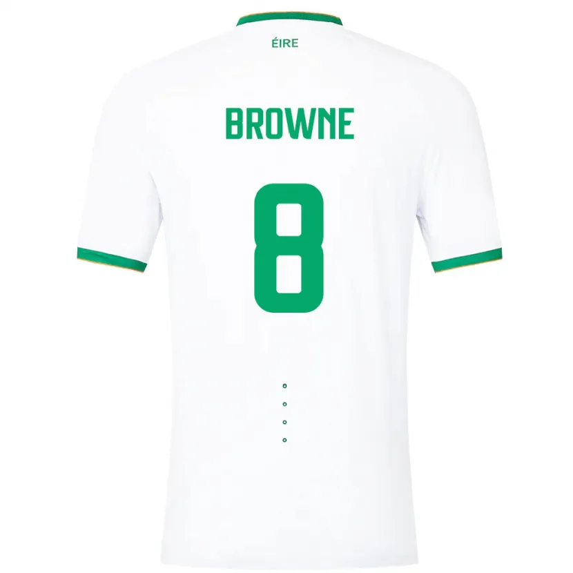 Danxen Barn Irland Alan Browne #8 Vit Bortatröja Matchtröjor 24-26 Tröjor T-Tröja