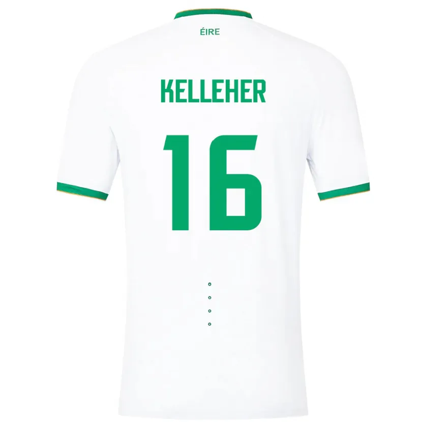Danxen Barn Irland Caoimhín Kelleher #16 Vit Bortatröja Matchtröjor 24-26 Tröjor T-Tröja