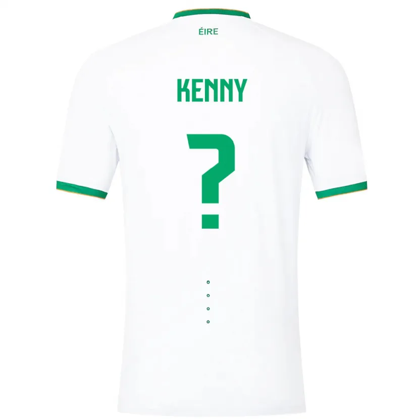 Danxen Barn Irland Johnny Kenny #0 Vit Bortatröja Matchtröjor 24-26 Tröjor T-Tröja