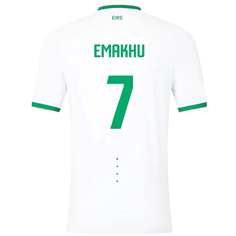 Danxen Barn Irland Aidomo Emakhu #7 Vit Bortatröja Matchtröjor 24-26 Tröjor T-Tröja