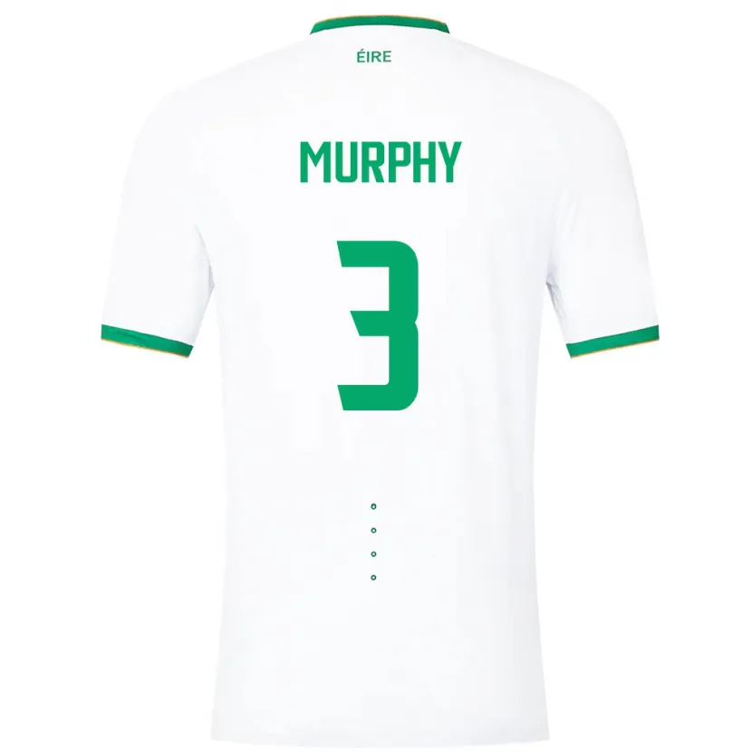 Danxen Barn Irland Alex Murphy #3 Vit Bortatröja Matchtröjor 24-26 Tröjor T-Tröja