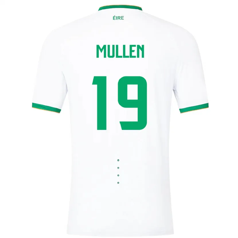 Danxen Barn Irland Senan Mullen #19 Vit Bortatröja Matchtröjor 24-26 Tröjor T-Tröja